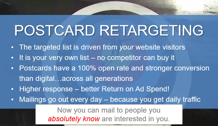 Postcard Retargeting - Benefits