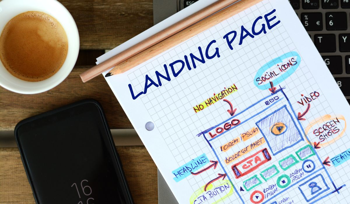 a landing page diagram