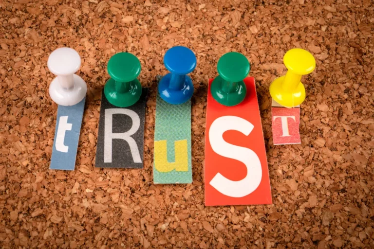 Diagram showing how trust signals like content quality, site structure, and authority links contribute to Trust-Based Ranking.